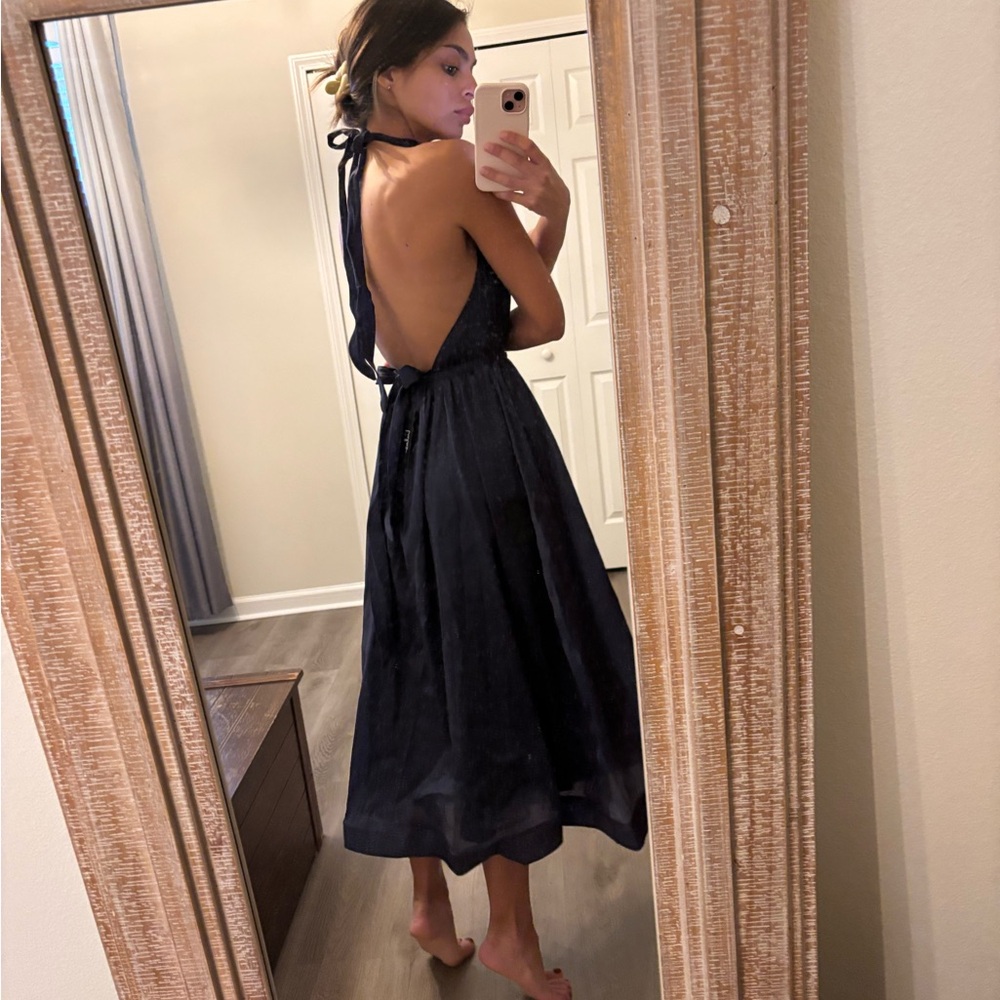 Lulus navy wedding guest dress - Picture 7 of 8
